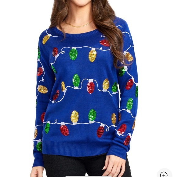 TIPSY ELVES WOMEN’S XS UGLY CHRISTMAS SWEATER CHRISTMAS SWEATER NWOT - Picture 1 of 4
